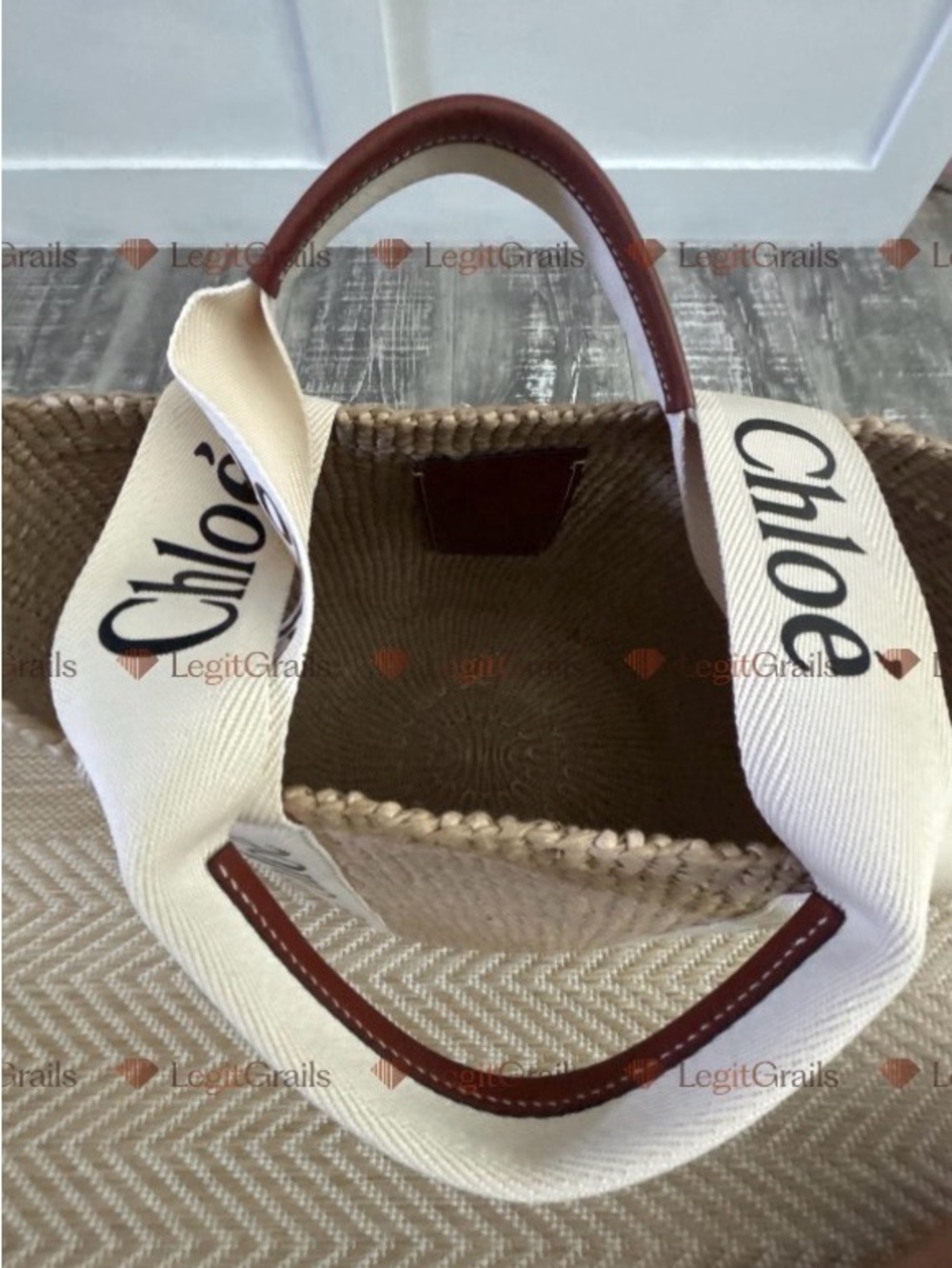 Chloé X Mifuko Woody Large woven basket tote - Picture 6 of 9